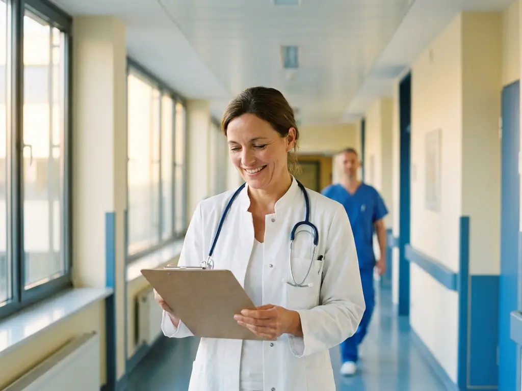 aerztin-krankenhaus-klinik-team.jpg Beitrag: Wie lange dauert es durchschnittlich, eine Facharztstelle im Krankenhaus zu besetzen?