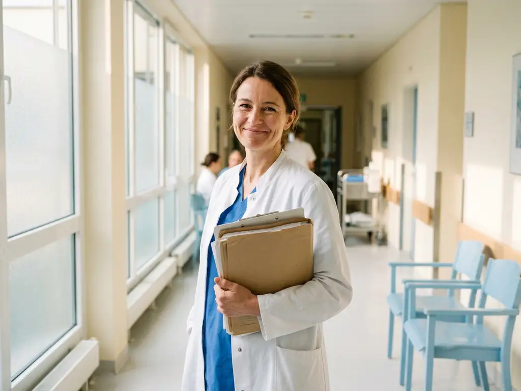 arzt-krankenhaus-korridor-unterlagen-klinik.jpg Beitrag: Wie wirkt sich Bürokratie im Klinikalltag auf die Bereitschaft von Ärzten aus, dort zu arbeiten?