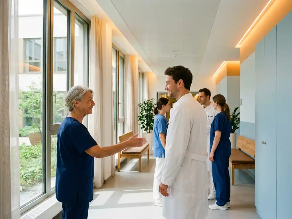 krankenhausflur-pflegepersonal-kollegen-willkommen.jpg Beitrag: Wie wirkt sich eine hohe Fluktuation im Ärzteteam auf das restliche Klinikpersonal aus?