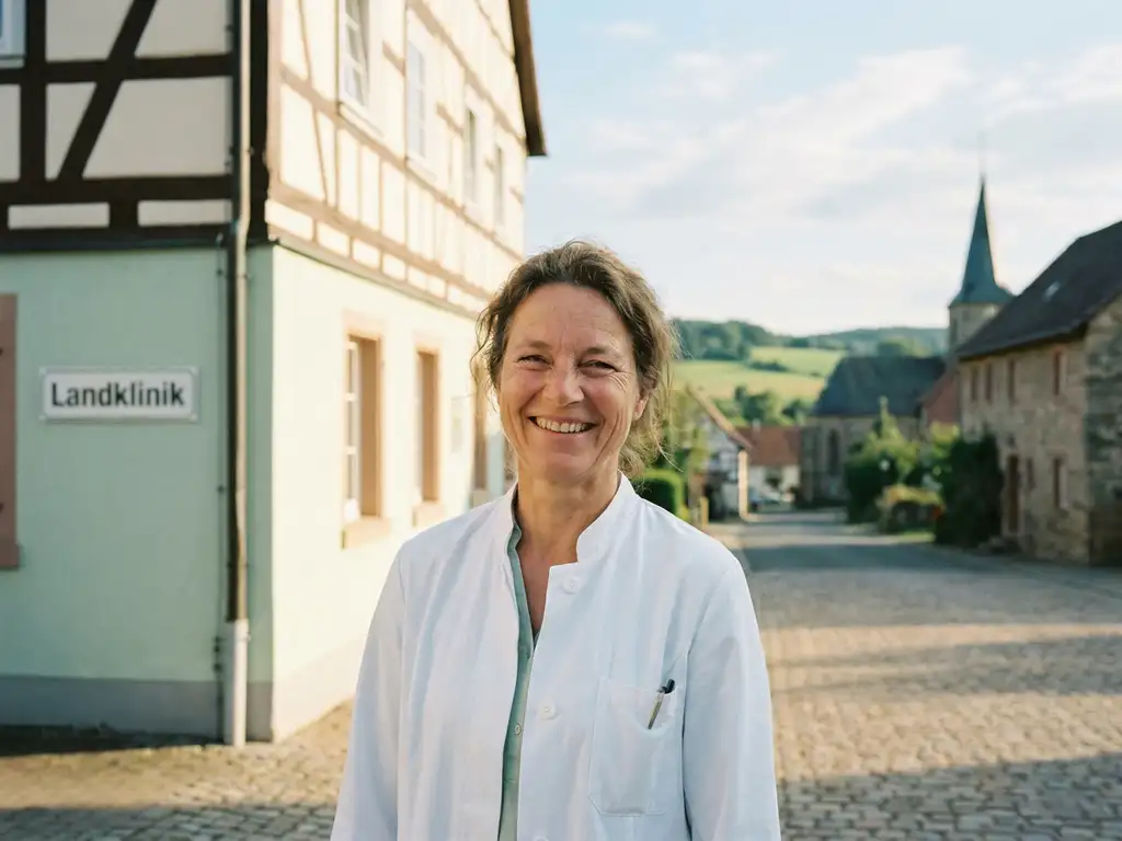 ärztin-landklinik-deutschland-lächeln.jpg Beitrag: Warum ist der Ärztemangel in ländlichen Regionen besonders ausgeprägt?